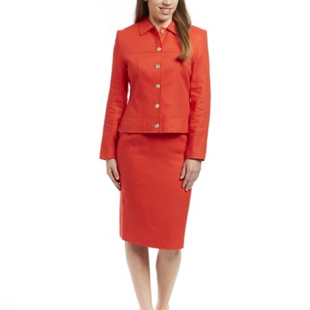 Rafael Linen Skirt Suit Size 6